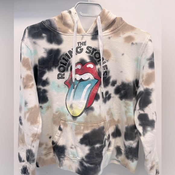 The Rolling Stones - Women’s Medium Tie Die Hoodie - Picture 1 of 9